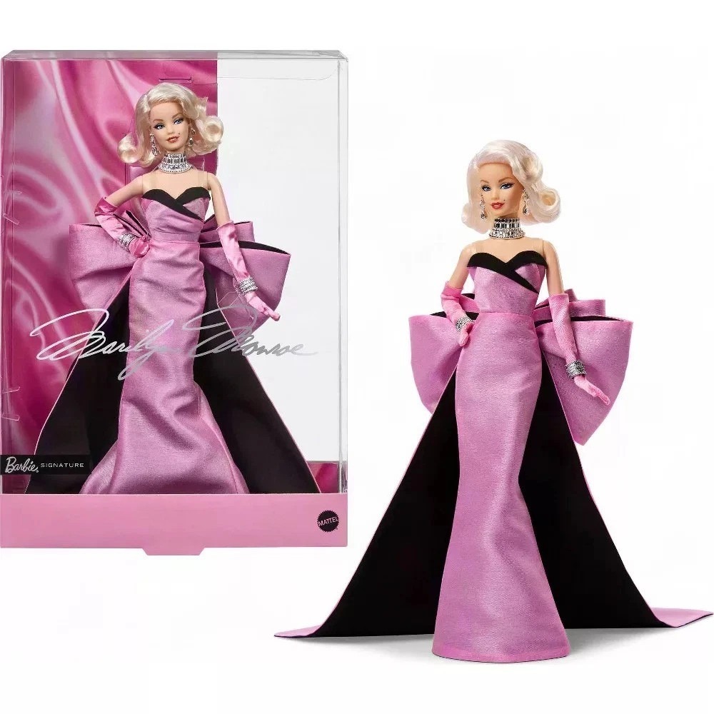 Barbie Signature Marilyn Monroe Collectible Doll Mattel JJY00 Iconic Pink Dress